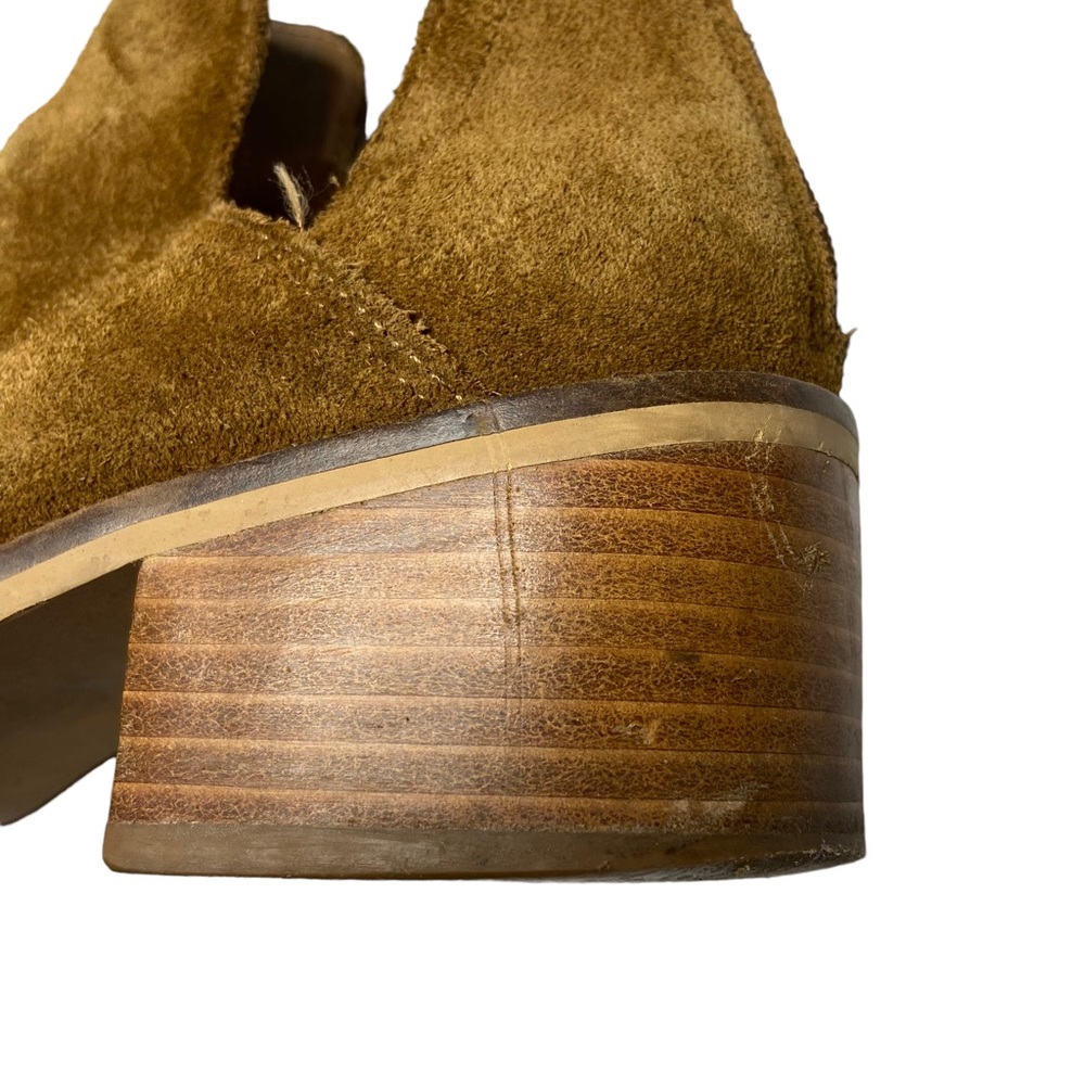 STEVE MADDEN Ankle Boots Lancaster Suede Leather Western Cognac Size 7M - Picture 5 of 13